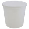 Container with Lid Natural, HDPE 165 oz, 25/CS | 453635