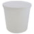 Container with Lid Natural, HDPE 165 oz, 25/CS | 453635