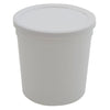 Container with Lid White, PPCO 16 oz, 100/CS | 454415