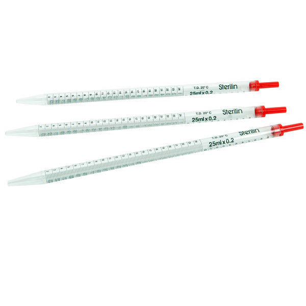Pipette with Suction Case/200, PS 25 mL, Polystyrene | 502754-05