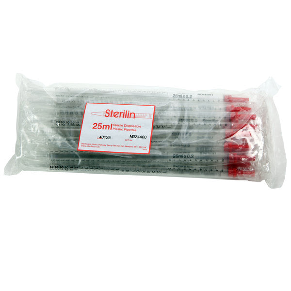 Pipette with Suction Pack/25, PS 25 mL, Polystyrene | 502754-05P