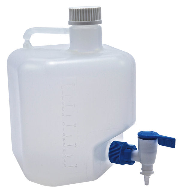 Carboy Heavy Duty with Stopcock, PP 5 L, Polypropylene | 505634-1