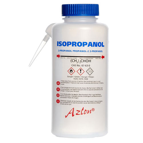 Washbottle Integ GHS Isoprop, LDPE 500 mL | 506365-0003