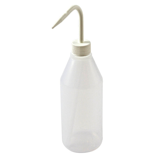 Washbottle Sloped Narrow Mouth White, LDPE 500 mL | 506805-0500