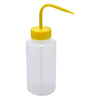 Washbottle Wide Mouth Yellow Cap, LDPE 500 mL | 506935-0003