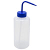 Washbottle Wide Mouth Blue Cap, LDPE 1000 mL | 506945-0005