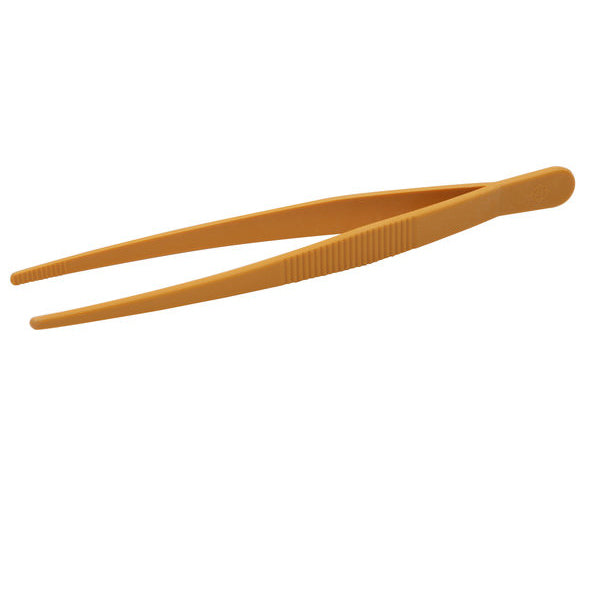 Tweezers Yellow, Rounded, PMP 250 mm, 6/CS | 516555-0004