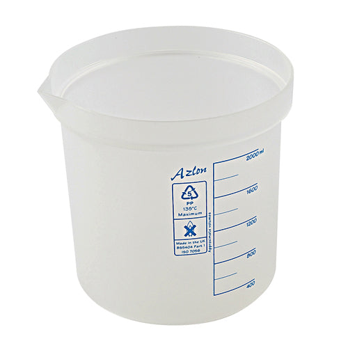 Beaker Square Graduated, PP 2000 mL, Polypropylene | 522085-2000