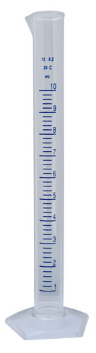 Cylinder Printed Graduated, PMP 10 mL, 2/PK | 537805-0010