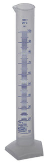 Cylinder Printed Graduated, PP 100 mL, Polypropylene, 2/PK | 537815-0100