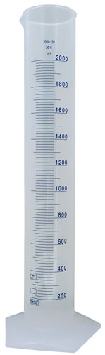 Cylinder Printed Graduated, PP 2000 mL, Polypropylene | 537815-2000