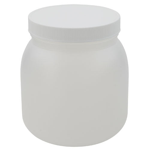 Jar Wide Mouth Natural, HDPE 0.5gal, 24/CS | 626335
