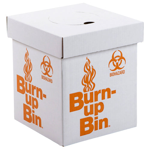 Disposal Box Burn Up Bin Bench, 10 x 8 x 8 In. Case/6 | 797045