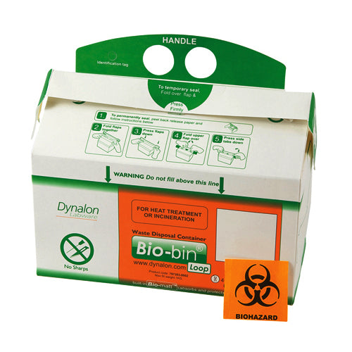 Bio-Bin Loop Model, 9 x 3 x 4.7 In. 2.5 L Case/50 | 797303-0002