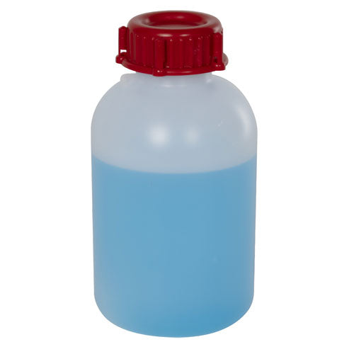 Sealable Bottle Wide Mouth with Cap, HDPE 250 mL | 803223-0250