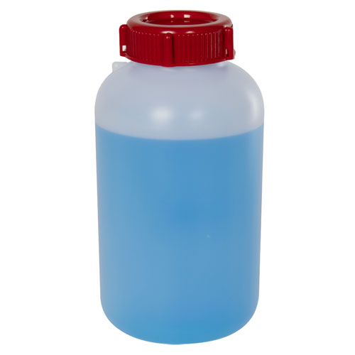Sealable Bottle Wide Mouth with Cap, HDPE 1000 mL | 803223-1000