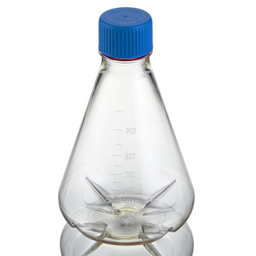 Erlen Flask 1000 mL PC Baffled Plug Case/6 | EFBC-1000P