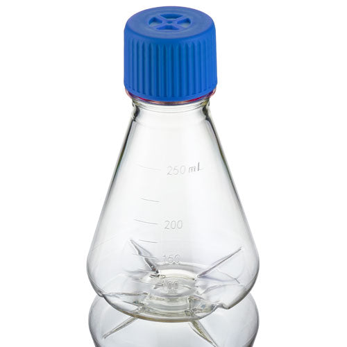 Erlen Flask 250mI PC Baffled Vent Case/12, Polycarbonate | EFBC-250V