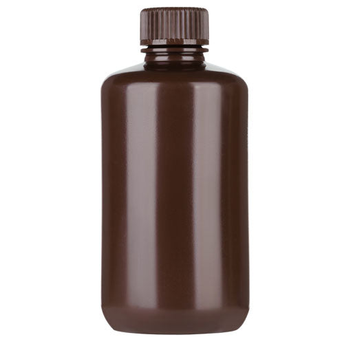 Bottle Packaging Narrow Mouth Amber HDPE 250 mL | NMPB250A
