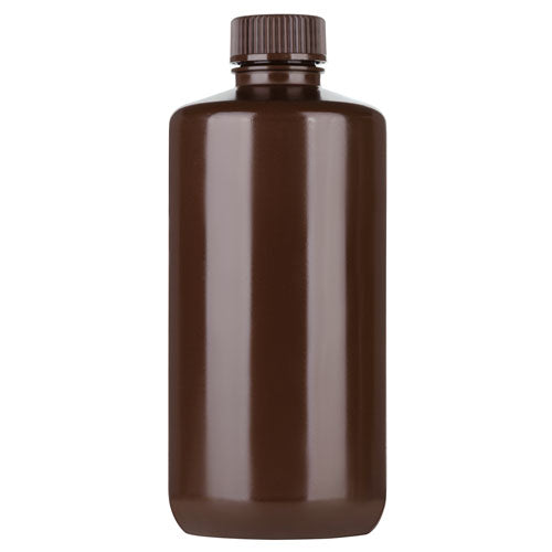 Bottle Packaging Narrow Mouth Amber HDPE 500 mL | NMPB500A
