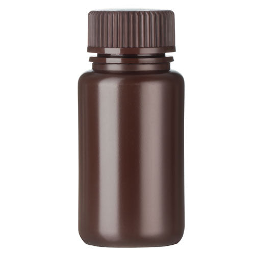 Bottle Packaging Wide Mouth Amber HDPE 125 mL | WMPB125A