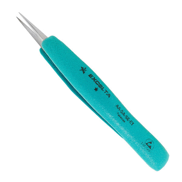 Tweezers 1 Star Straight Medium Point Anti-Mag. SS Ergo - AA-SA-SE-ET