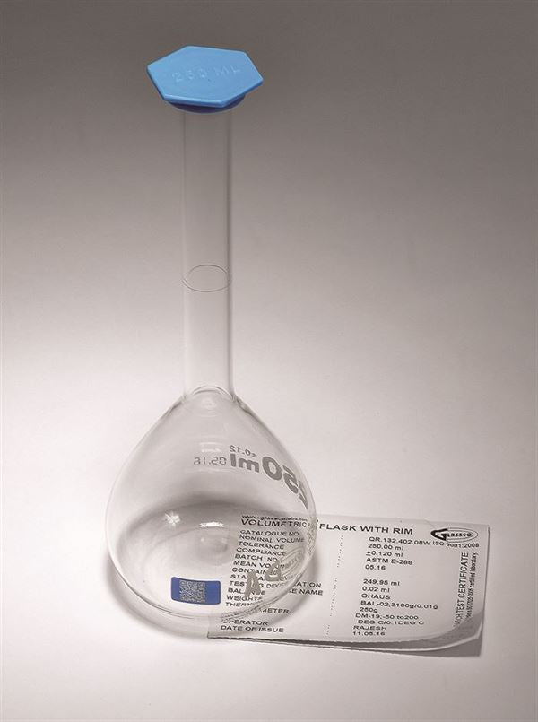 Vol Flask, Cls A, Snap Cap, Batch,100ml - FG5580-100QR