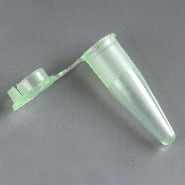 PCR Tube, 0.2mL, Thin Wall, Attached Dome Cap, Green-110570G