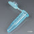 Microcentrifuge Tube, 0.5mL, Attached Snap Cap, Blue, 500/Stand -111554B