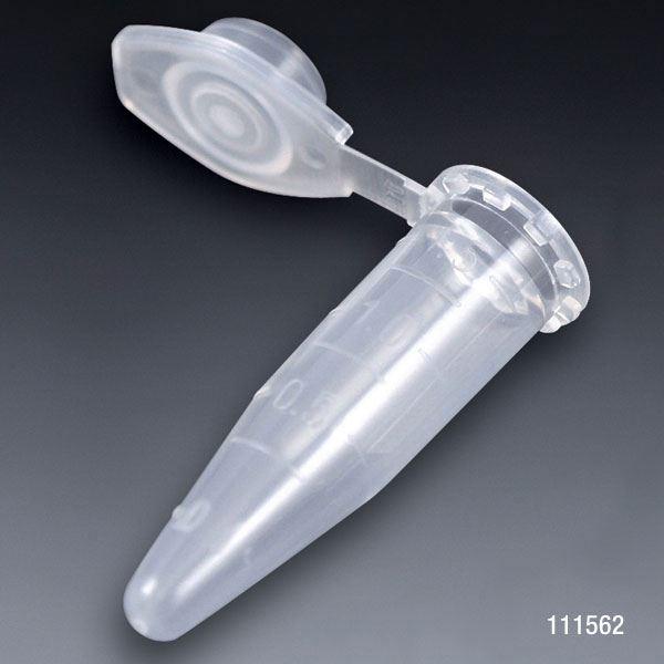 Microcentrifuge Tube, 1.5mL, Attached Snap Cap, Natural, ATP and Human DNA Free-111562