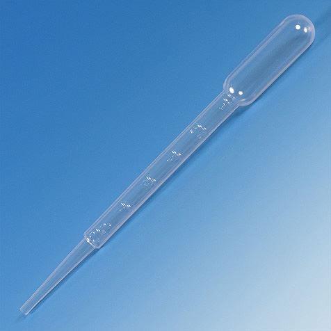 Transfer Pipet, 7.5mL, Large Bulb, Graduated to 3mL, 148mm, STERILE, Wrapped, 100/Bag, 4 Bags/Unit-135010-S01
