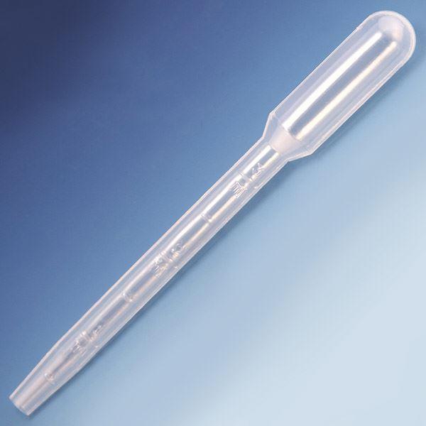 Transfer Pipet, Wide Bore, Large Bulb, 124mm, STERILE, Wrapped, 100/Bag, 5 Bags/Unit-135040-S01