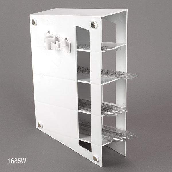 Pipette Storage Rack, 4 Compartment, Blue-1685B