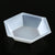 Weighing Boat, Plastic, Hexagonal, Antistatic, PS, White, X-Large, 350mL-3618