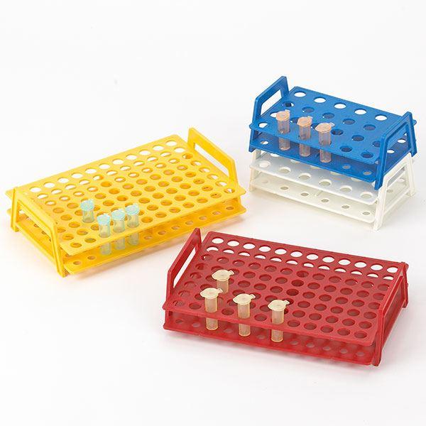 Wireless MicroTube Rack with Handles, 96-Place, White-456340W