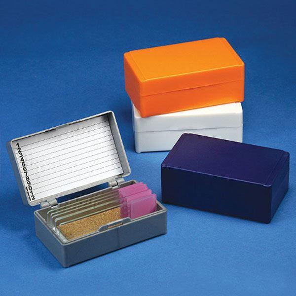 Slide Box for 12 Slides, Cork Lined, Gray-513072A