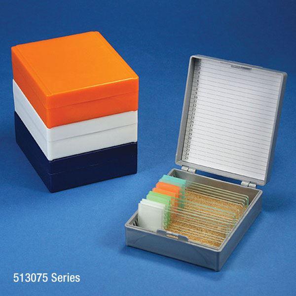 Slide Box for 25 Slides, Cork Lined, Blue-513075B