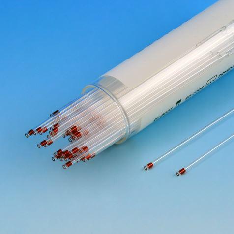 Capillary Tube, Red Tip, Sodium Heparinized, 100/Vial, 10 Vials/Unit-51686