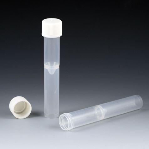 Tube, False Bottom, 16 x 97mm (5mL), with Threads, Natural-5527