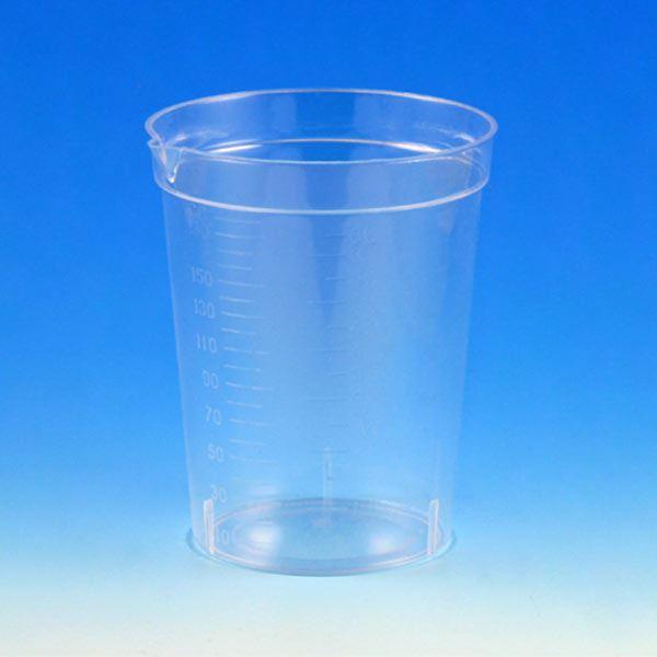 Specimen Container, 6.5oz, with Pour Spout, PS, Graduated-5921