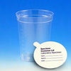 Specimen Container, 6.5oz, Paper Lid Included in Each Pack, Pour Spout, PS, 25/Pack, 20 Packs/Unit-5925