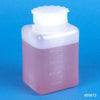 Bottle with Screwcap, Wide Mouth, Square, PE (Cap: PP), 500mL-600612-6
