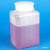 Bottle with Screwcap, Wide Mouth, Square, PE (Cap: PP), 1000mL-600613