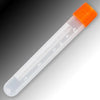 Sample Tube, 5mL, External Threads, White Graduations & Marking Area, Round Bottom-6058