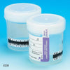 Drug Test Container, 90mL, Wide Mouth, Attached White Screwcap, STERILE-6236
