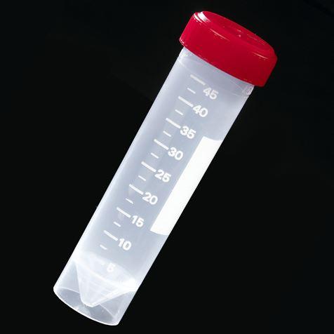 Transport Tube, 50mL, with Attached Red Screw Cap, STERILE, 25/Bag, 20 Bags/Unit-6256