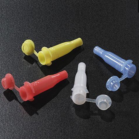 HORIBA ABX: Sample Cup with Cap for Cobas Mira, Bio, Fara and Horiba ABX analyzers, Red-6500R