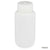 Bottle, Wide Mouth, HDPE Bottle, Attached PP Screw Cap, 250mL, 12/Pack-7010250