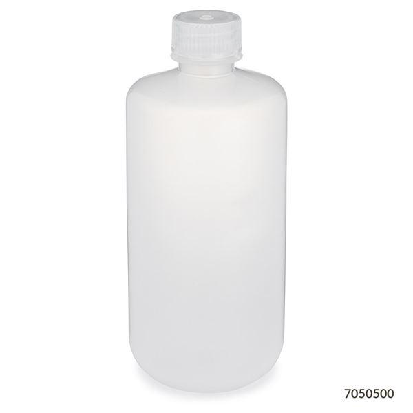 Bottle, Narrow Mouth Bottle, Attached PP Screw Cap, 500mL, 12/Pack-7050500