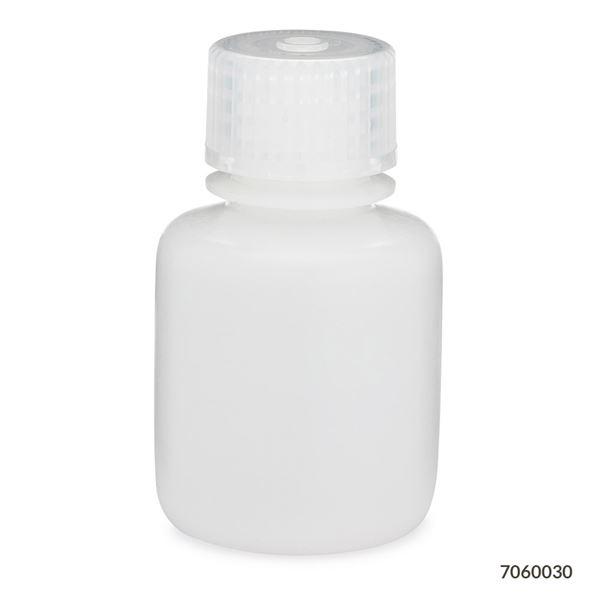 Bottle, Narrow Mouth, HDPE Bottle, Attached PP Screw Cap, 30mL, 12/Pack-7060030